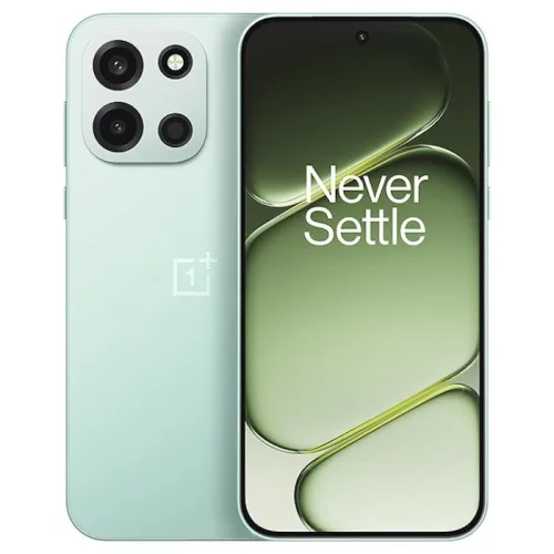 گوشی وان پلاس OnePlus Turbo 6 رنگ سبز، نمای جلو و پشت
